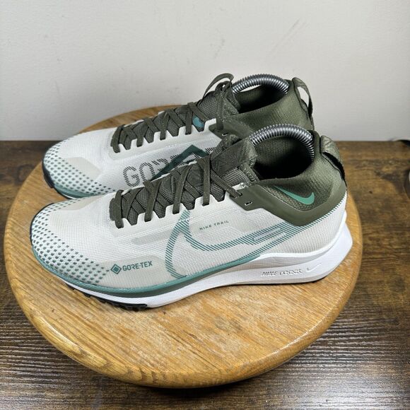 Nike React Pegasus Trail 4 GTX White Black Sneakers FB2193-001 Men’s Size‎ 7.5 - Picture 3 of 9